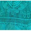 imageEomenie Womens Contrast Lace Bathing Suit Cover Up VNeck Swimsuit Coverups Loose Swimwear Beach Dress BeachwearLight Blue