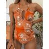 imageEomenie Womens One Piece Swimsuits Tummy Control Halter Slimming Bathing Suit Plunge 1 Piece Swimsuit for WomanA1