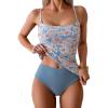 Blue Orange Printed