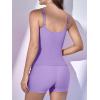 imageEomenie Womens Swimsuit Tankini Set Modest Tummy Control Slimming Bathing Suits Two Piece Swim Suit with High Waisted ShortPurple