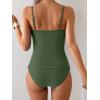 imageEomenie Tankini Swimsuits for Women Two Piece Tummy Control Bathing Suit Slimming Modest Swimwear with High Waisted BottomArmy Green