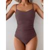 imageEomenie Tankini Swimsuits for Women Two Piece Tummy Control Bathing Suit Slimming Modest Swimwear with High Waisted BottomGreyish Purple