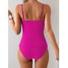 imageEomenie Tankini Swimsuits for Women Two Piece Tummy Control Bathing Suit Slimming Modest Swimwear with High Waisted BottomHot Pink