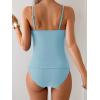 imageEomenie Tankini Swimsuits for Women Two Piece Tummy Control Bathing Suit Slimming Modest Swimwear with High Waisted BottomLight Blue