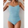 imageEomenie Tankini Swimsuits for Women Two Piece Tummy Control Bathing Suit Slimming Modest Swimwear with High Waisted BottomLight Blue
