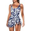 Blue White Print