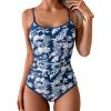 Blue White Printed