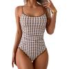Brown White Printed
