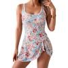 Pink  Blue Floral Print