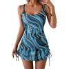 Blue Black Printed