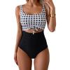 Black Check Print