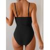 imageEomenie One Piece Swimsuit for Women Ring Linked Monokini Sexy Bathing Suit Cutout Swim SuitBlack