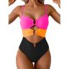 Hot Pink Orange Black