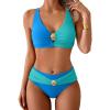 Blue and Aqua-cross Back