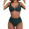 Dark Green Ribbed D