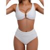 White Ribbed D