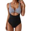 Black Check Print