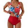 Red Blue Floral