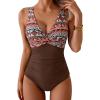 Brown Orange Print