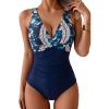 Dark Blue Floral Print