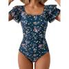 Navy Blue Pink Floral