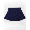 imageEomenie Womens High Waisted Swim Skirt Tummy Control Bikini Bottoms Side Tie Knot Bathing Suit Bottom with Builtin PantyDark Blue