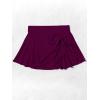 imageEomenie Womens High Waisted Swim Skirt Tummy Control Bikini Bottoms Side Tie Knot Bathing Suit Bottom with Builtin PantyWine Red