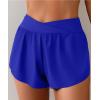 imageEomenie Womens Swim Board Shorts High Waisted Bathing Suit Bottom Flowy Swim Trunks Swimsuit Bottom with Builtin BriefRoyal Blue