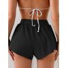imageEomenie Swim Shorts for Women Tummy Control Boy Shorts High Waisted Bathing Suit Bottom with Builtin PantyBlack