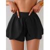 imageEomenie Swim Shorts for Women Tummy Control Boy Shorts High Waisted Bathing Suit Bottom with Builtin PantyBlack