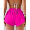 imageEomenie Swim Shorts for Women Tummy Control Boy Shorts High Waisted Bathing Suit Bottom with Builtin PantyHot Pink