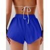 imageEomenie Swim Shorts for Women Tummy Control Boy Shorts High Waisted Bathing Suit Bottom with Builtin PantyRoyal Blue