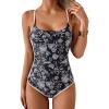 Black White Floral